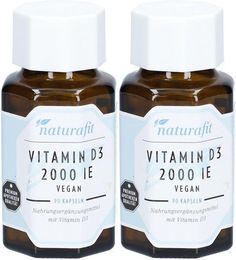 naturafit VITMIN D3 2000 IE Vegan Kapseln 180 Stück – Bild 1 von 1
