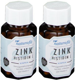 naturafit Zink Histidin C Kapseln 180 Stück glutenfrei und laktosefrei – Bild 1 von 2
