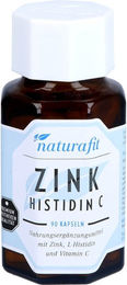 naturafit Zink Histidin C Kapseln 90 Stück laktosefrei glutenfrei ohne Gelatine – Bild 1 von 2