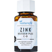 Produktbild von Naturafit Zink Histidin plus Vitamin C und D3 Kapseln