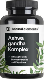 natural elements Ashwagandha Komplex KSM-66 vegan Kapseln – Bild 1 von 3