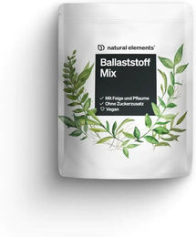 natural elements Ballaststoff Mix Pulver mit Inulin und Akazienfaser 600 g vegan ohne Zuckerzusatz – Bild 1 von 3