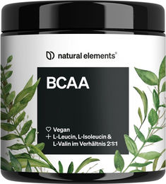 natural elements BCAA Aminosäuren vegan 360 Kapseln – Bild 1 von 3