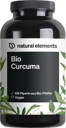 natural elements Bio Curcuma Kapseln vegan 240 Stück – Bild 1 von 3