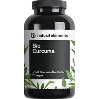 Produktbild von natural elements Bio Curcuma Kapseln vegan 240 Stück