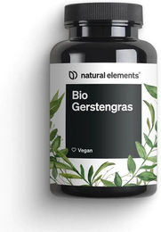 natural elements Bio Gerstengras Kapseln hochdosiert vegan 180 Kapseln – Bild 1 von 5