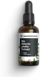 natural elements Bio Mönchspfeffer Tropfen – 300 mg Mönchspfefferextrakt – 50 ml – vegan und hochdosiert – Bild 1 von 4