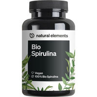 Produktbild von natural elements Bio Spirulina Tabletten vegan ohne Zusatzstoffe 500 Stück
