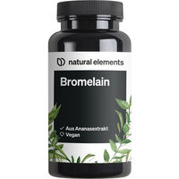 Produktbild von natural elements Bromelain Ananas Extrakt 400 mg 90 magensaftresistente Kapseln