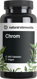 natural elements Chrom Tabletten für Sportler 1000 mcg 365 Stück – Bild 1 von 3