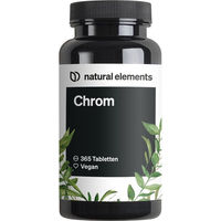 Produktbild von natural elements Chrom Tabletten für Sportler 1000 mcg 365 Stück