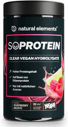 natural elements Clear Vegan Hydrolysate Proteinpulver Raspberry Mojito 450g – Bild 1 von 1