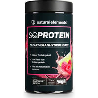 Produktbild von natural elements Clear Vegan Hydrolysate Proteinpulver Raspberry Mojito 450g