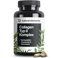 Produktbild von natural elements Collagen Typ II Komplex mit UC-II und OptiMSM ohne Zusatzstoffe 90 Kapseln