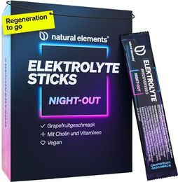 natural elements Elektrolyte Sticks Night-out Grapefruit mit Cholin für Sportler – Bild 1 von 4