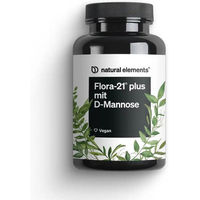 Produktbild von natural elements Flora-21 Plus mit D-Mannose und 4 Laktobakterien-Stämmen 4 Mrd. KBE Pulver für Frauen