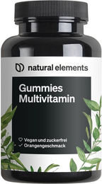 natural elements Haar-Vitamine Gummis – 120 Stück – vegan und zuckerfrei – Bild 1 von 4