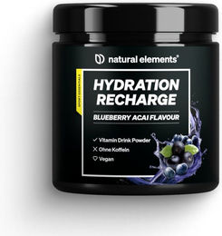 natural elements Hydration Recharge Pulver Blueberry Açai vegan zuckerfrei für Sportler – Bild 1 von 1
