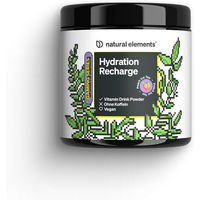 Produktbild von natural elements Hydration Recharge Pulver Peach Ice Tea vegan zuckerfrei für Sportler
