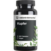Produktbild von natural elements Kupfer Tabletten vegan 365 Stück
