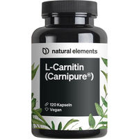 Produktbild von natural elements L-Carnitin 2000 Premium mit Carnipure von Lonza 120 Kapseln