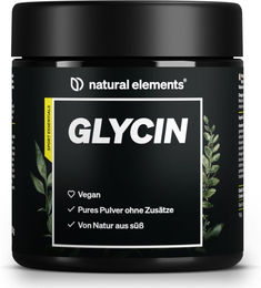 natural elements L-Glycin Pulver 500g – Bild 1 von 3