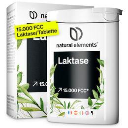 natural elements Laktase Tabletten vegan ohne Zusatzstoffe 100 Stück – Bild 1 von 6
