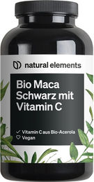 natural elements Maca Bio Kapseln 180 Stück – Bild 1 von 2