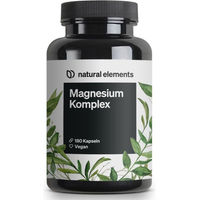 Produktbild von natural elements Magnesium Komplex Kapseln für Sportler mit 400 mg Magnesium pro Portion