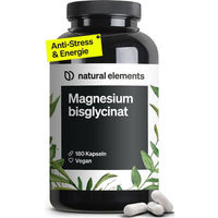 Produktbild von natural elements Magnesiumbisglycinat vegan 180 Kapseln 300 mg pro Tag