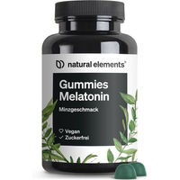 Produktbild von Natural Elements Melatonin Gummies 0,5 mg mit Vitamin B6 Minzgeschmack vegan und zuckerfrei 90 Stück