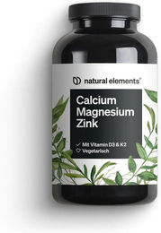 natural elements Mineralstoff-Komplex Calcium Magnesium Zink Tabletten – Bild 1 von 1