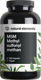 natural elements MSM Kapseln mit 1600 mg Methylsulfonylmethan 365 Kapseln – Bild 1 von 3