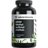 Produktbild von natural elements MSM Kapseln mit 1600 mg Methylsulfonylmethan 365 Kapseln