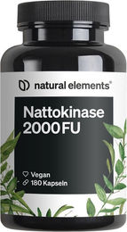 natural elements Nattokinase hochdosierte Kapseln ohne Gentechnik – Bild 1 von 2