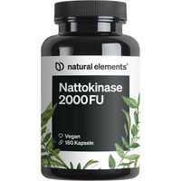 Produktbild von natural elements Nattokinase hochdosierte Kapseln ohne Gentechnik