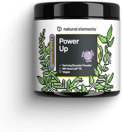 natural elements Power Up Mojito Energy Drink Pulver mit Koffein, B-Vitaminen, Vitamin C, L-Tyrosin, Ginkgo und Grüntee-Extrakt, vegan, zuckerfrei, 40 Portionen – Bild 1 von 4