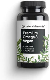 natural elements Premium Omega 3 Algenöl vegan flüssig – Bild 1 von 1