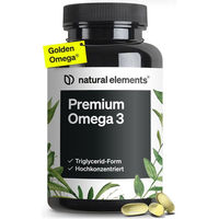 Produktbild von natural elements Premium Omega 3 GoldenOmega 80 Prozent Anteil Kapseln 120 Stück