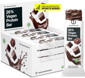 natural elements Proteinriegel Dark Chocolate Brownie vegan – Bild 1 von 1