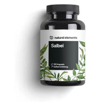 Produktbild von natural elements Salbei Extrakt Kapseln vegan hochdosiert 120 Kapseln