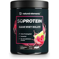 Produktbild von natural elements SoProtein Clear Whey Isolate Raspberry Mojito zuckerfrei Pulver 600g