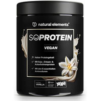 Produktbild von natural elements SoProtein Schokolade veganes Mehrkomponenten Proteinpulver zuckerfrei 660g