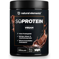 Produktbild von natural elements SoProtein Schokolade veganes Mehrkomponenten Proteinpulver zuckerfrei 660g