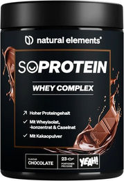 natural elements SoProtein Whey Complex Protein Pulver Schokolade zuckerfrei 690g – Bild 1 von 1