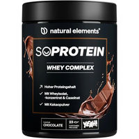 Produktbild von natural elements SoProtein Whey Complex Protein Pulver Schokolade zuckerfrei 690g