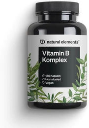 natural elements Vitamin B Komplex Anti-Stress-Komplex Kapseln vegan – Bild 1 von 1