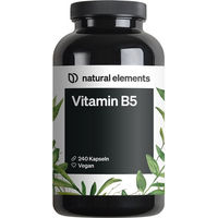 Produktbild von natural elements Vitamin B5 Pantothensäure 500 mg Kapseln 240 Stück