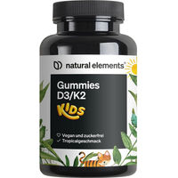 Produktbild von natural elements Vitamin D3 K2 Gummies für Kinder – 120 Stück – zuckerfrei und vegan