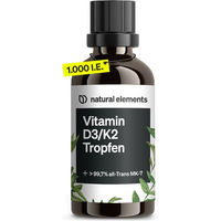 Produktbild von natural elements Vitamin D3 + K2 Tropfen mit K2VITAL